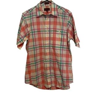 Chaps by Ralph Lauren Plaid Cotton Shirt Size Medium